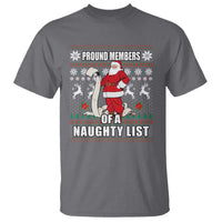 Funny Christmas T Shirt Proud Members Of A Naughty List - Wonder Print Shop