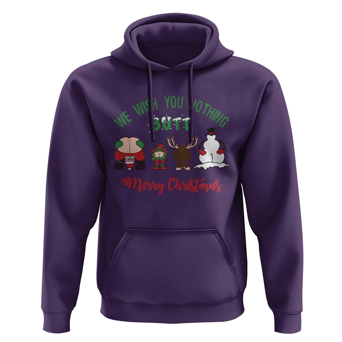 Funny Christmas Hoodie Wishing You Nothing Butt A Merry Christmas