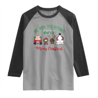 Funny Christmas Raglan Shirt Wishing You Nothing Butt A Merry Christmas