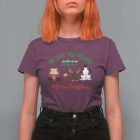Funny Christmas T Shirt For Women Wishing You Nothing Butt A Merry Christmas - Wonder Print Shop