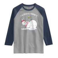 Funny Christmas Snowman Raglan Shirt I Am Sexy And I Snow It