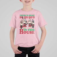 Funny Christmas T Shirt For Kid There Is Some Ho Ho Hos In This House Horror Character Dancing - Wonder Print Shop