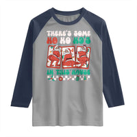 Funny Christmas Raglan Shirt There Is Some Ho Ho Hos In This House Horror Character