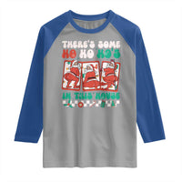 Funny Christmas Raglan Shirt There Is Some Ho Ho Hos In This House Horror Character