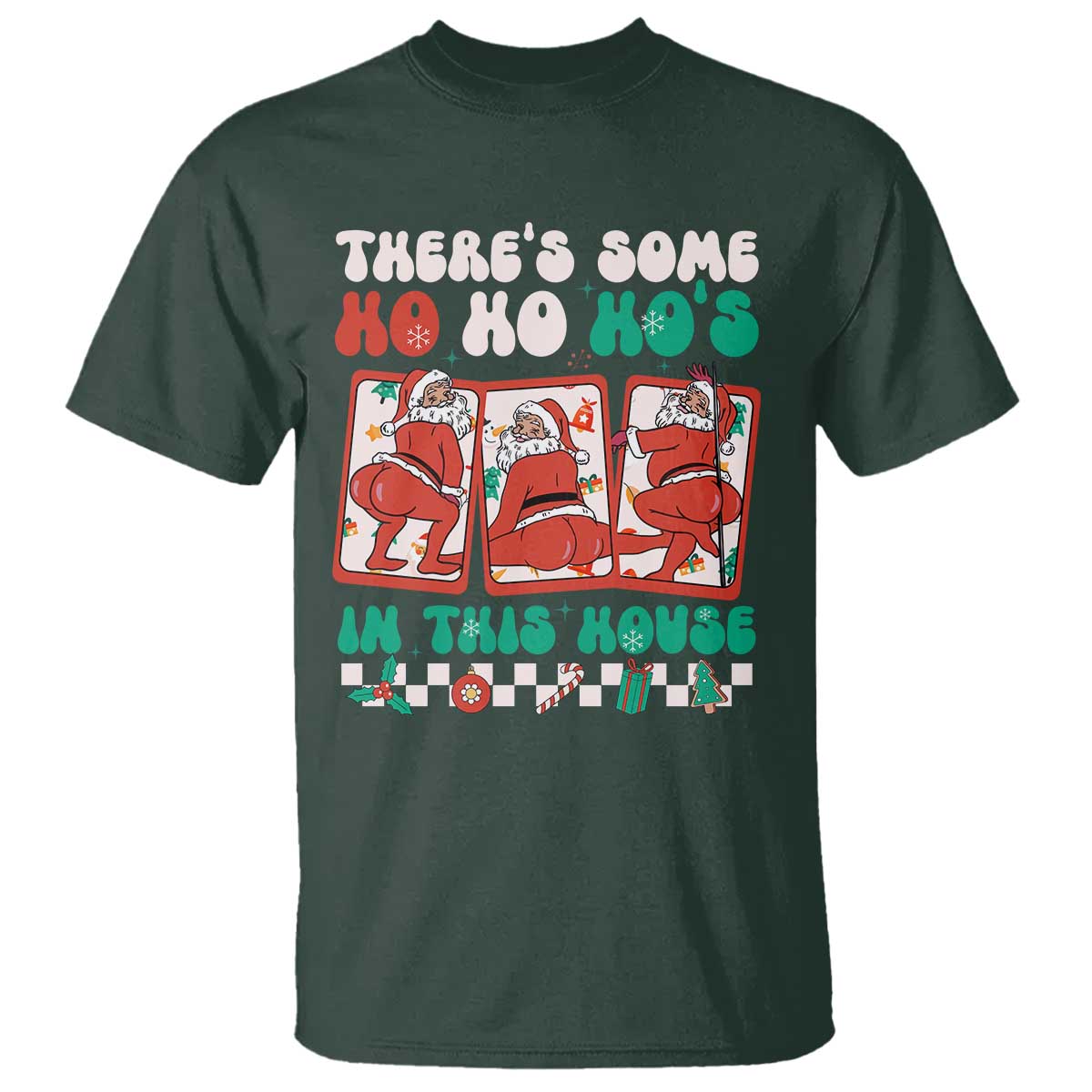 Funny Christmas T Shirt There Is Some Ho Ho Hos In This House Horror Character - Wonder Print Shop