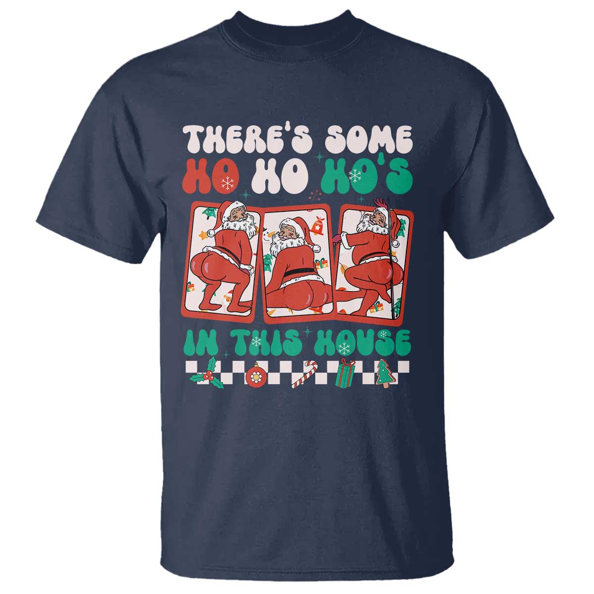 Funny Christmas T Shirt There Is Some Ho Ho Hos In This House Horror Character - Wonder Print Shop