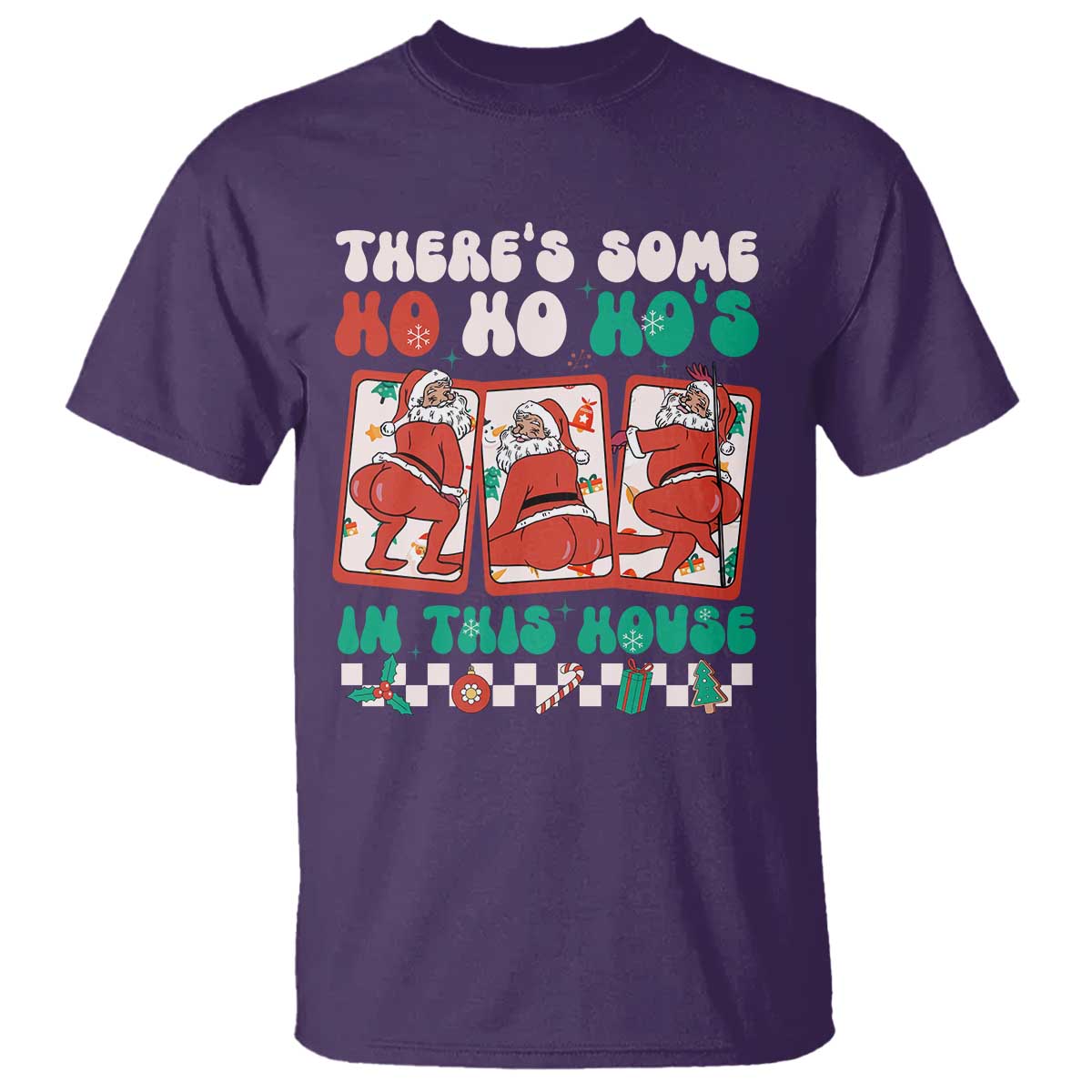 Funny Christmas T Shirt There Is Some Ho Ho Hos In This House Horror Character - Wonder Print Shop