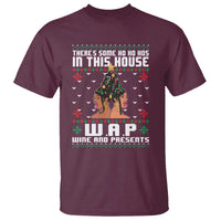 Funny Christmas T Shirt There Is Some Ho Ho Hos In This House WAP Wine And Present - Wonder Print Shop