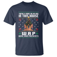 Funny Christmas T Shirt There Is Some Ho Ho Hos In This House WAP Wine And Present - Wonder Print Shop