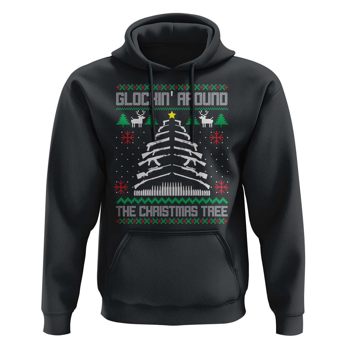 Christmas Gun Lover Hoodie Glocking Around The Christmas Tree
