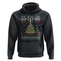 Christmas Gun Lover Hoodie Deck The Halls With Guns And Ammo
