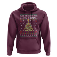 Christmas Gun Lover Hoodie Deck The Halls With Guns And Ammo