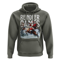 Christmas Hunting Hoodie Reindeer Game Santa Hunter Deer Season