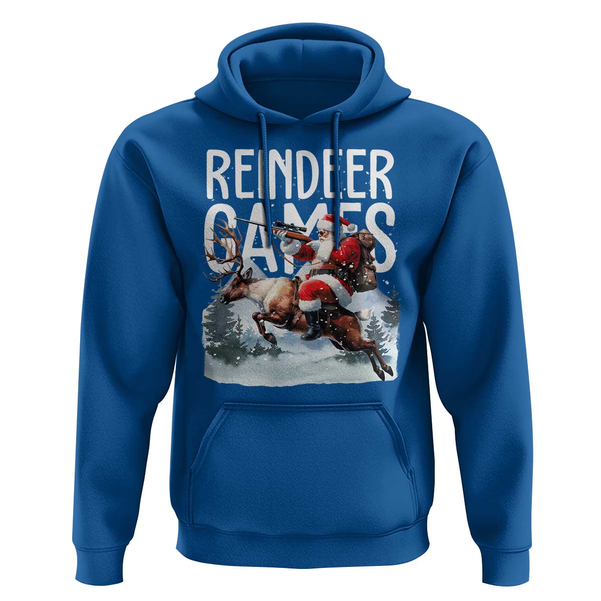 Christmas Hunting Hoodie Reindeer Game Santa Hunter Deer Season