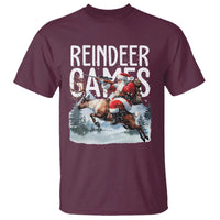 Christmas Hunting T Shirt Reindeer Game Santa Hunter Deer Season - Wonder Print Shop