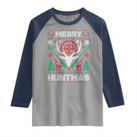 Christmas Hunting Raglan Shirt Merry Huntmas Deer Season Hunter