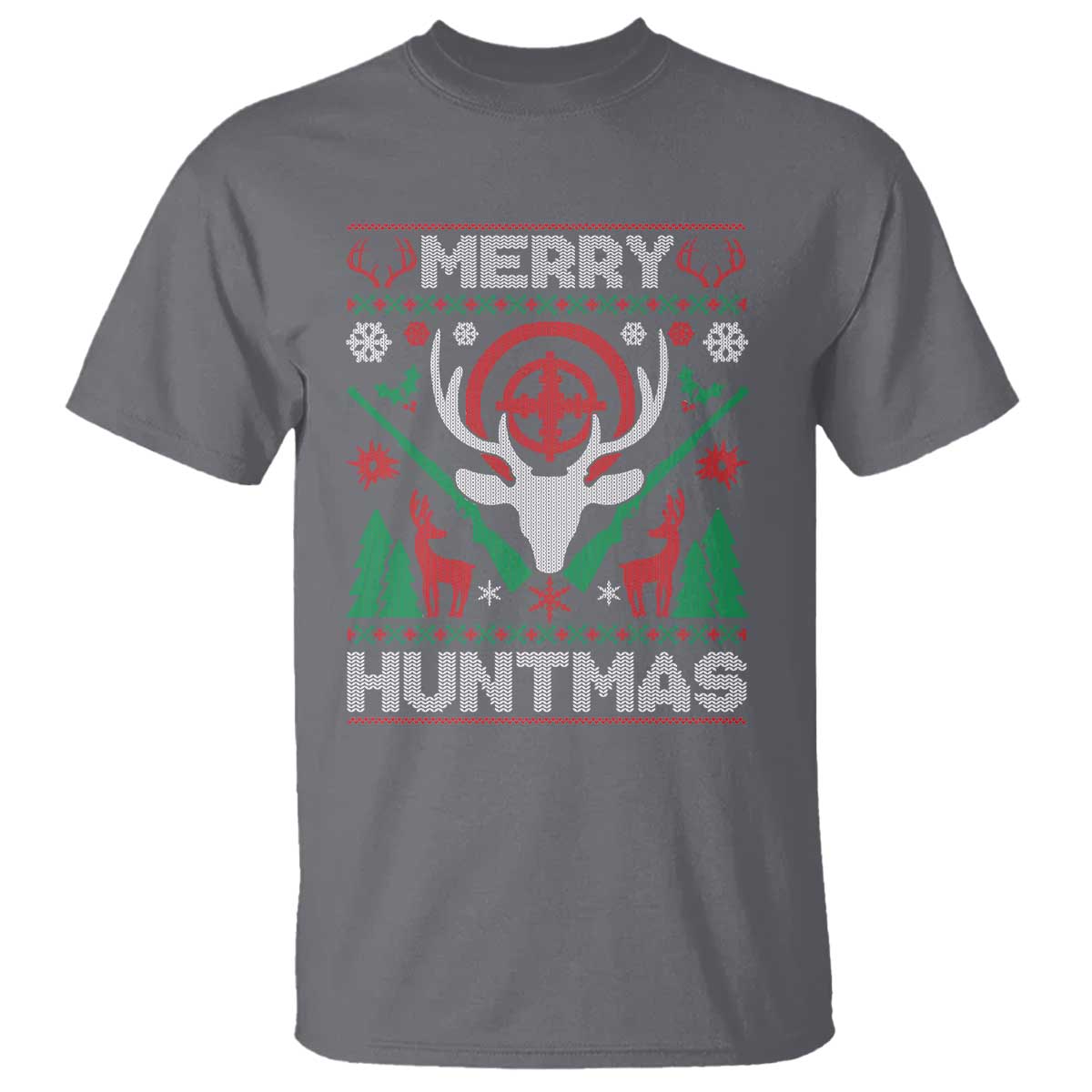 Christmas Hunting T Shirt Merry Huntmas Deer Season Hunter - Wonder Print Shop