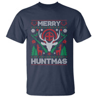 Christmas Hunting T Shirt Merry Huntmas Deer Season Hunter - Wonder Print Shop