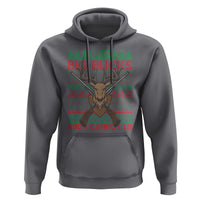 Christmas Hunting Hoodie I Like Big Bucks And I Cannot Lie Deer Hunter