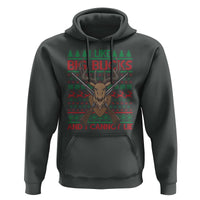 Christmas Hunting Hoodie I Like Big Bucks And I Cannot Lie Deer Hunter