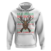 Christmas Hunting Hoodie I Like Big Bucks And I Cannot Lie Deer Hunter