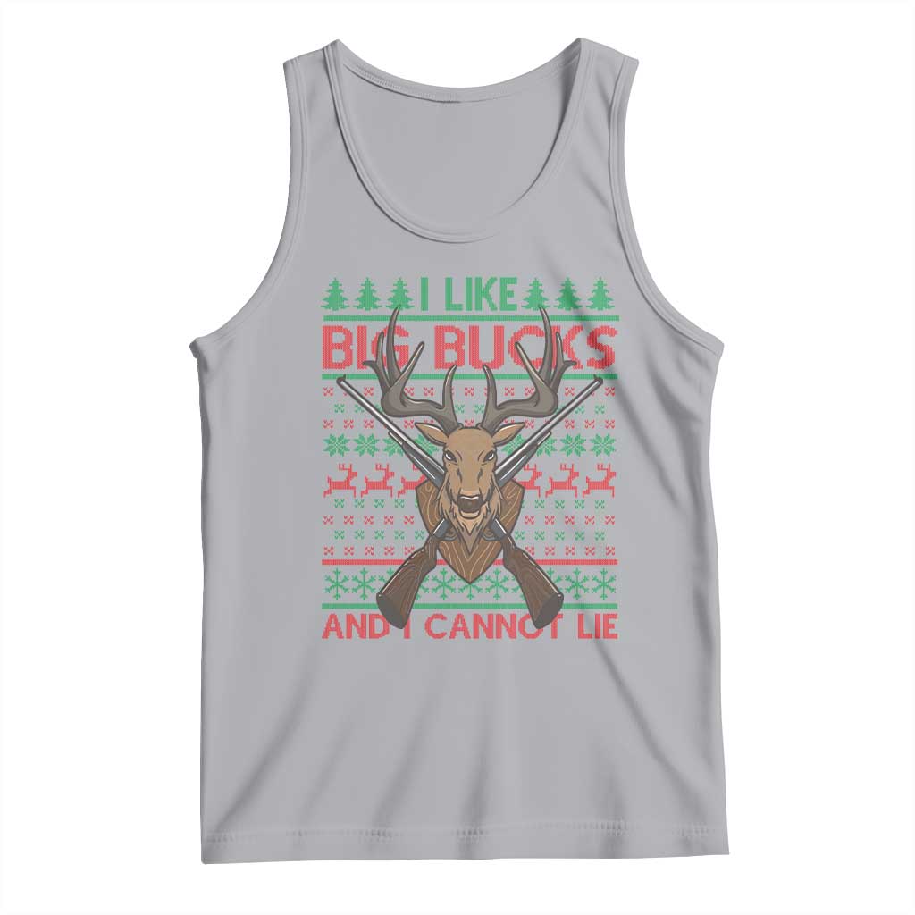 Christmas Hunting Tank Top I Like Big Bucks And I Cannot Lie Deer Hunter