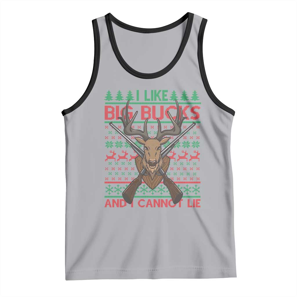 Christmas Hunting Tank Top I Like Big Bucks And I Cannot Lie Deer Hunter