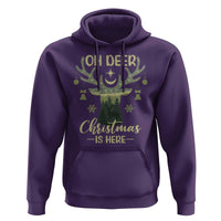 Christmas Hunting Hoodie Oh Deer Christmas Is Here Hunter