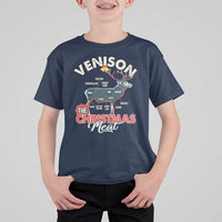 Christmas Hunting T Shirt For Kid Venison Meat Deer Season Hunter - Wonder Print Shop
