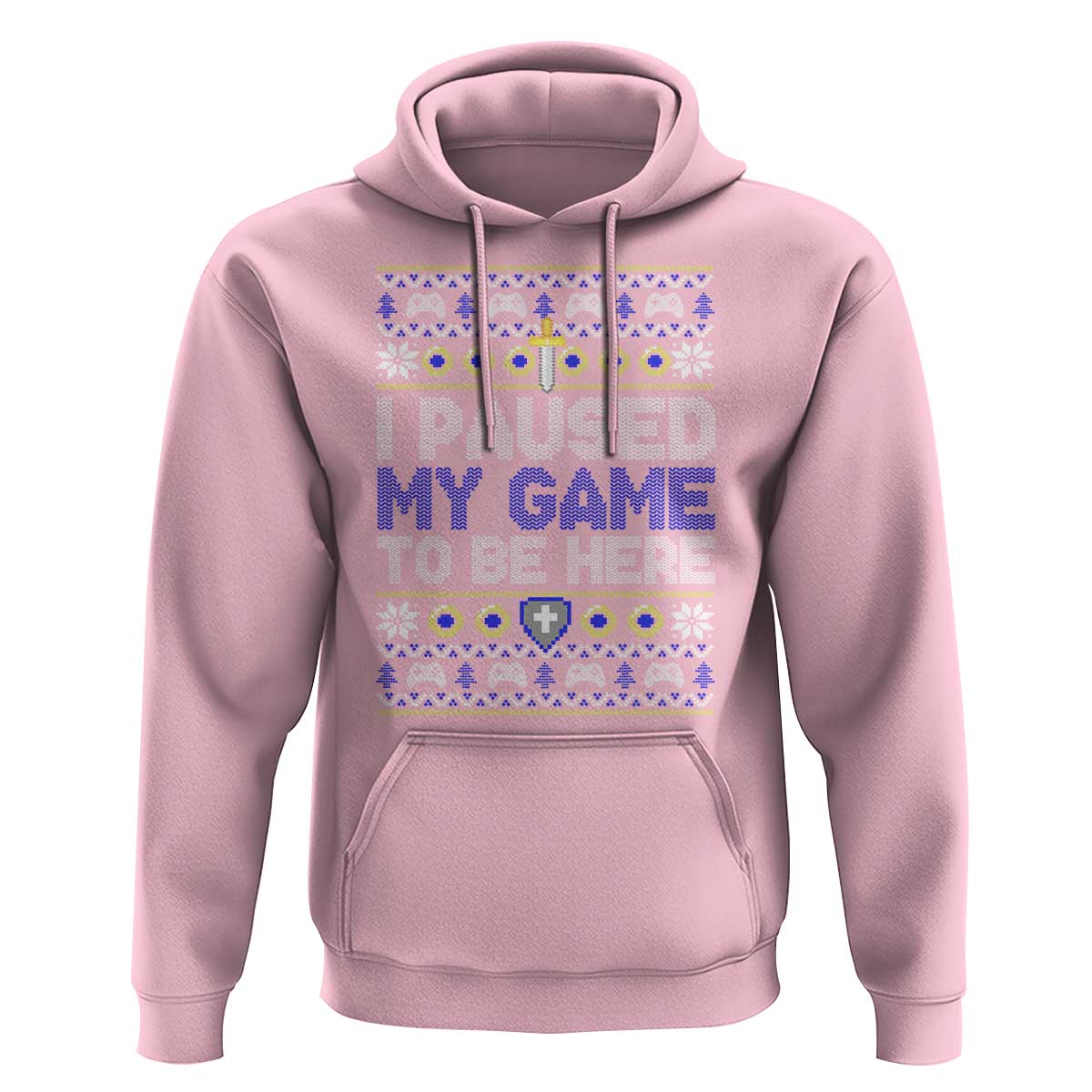 Funny Christmas Gamer Hoodie I Paused My Game To Be Here
