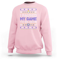 Funny Christmas Gamer Sweatshirt I Paused My Game To Be Here - Wonder Print Shop