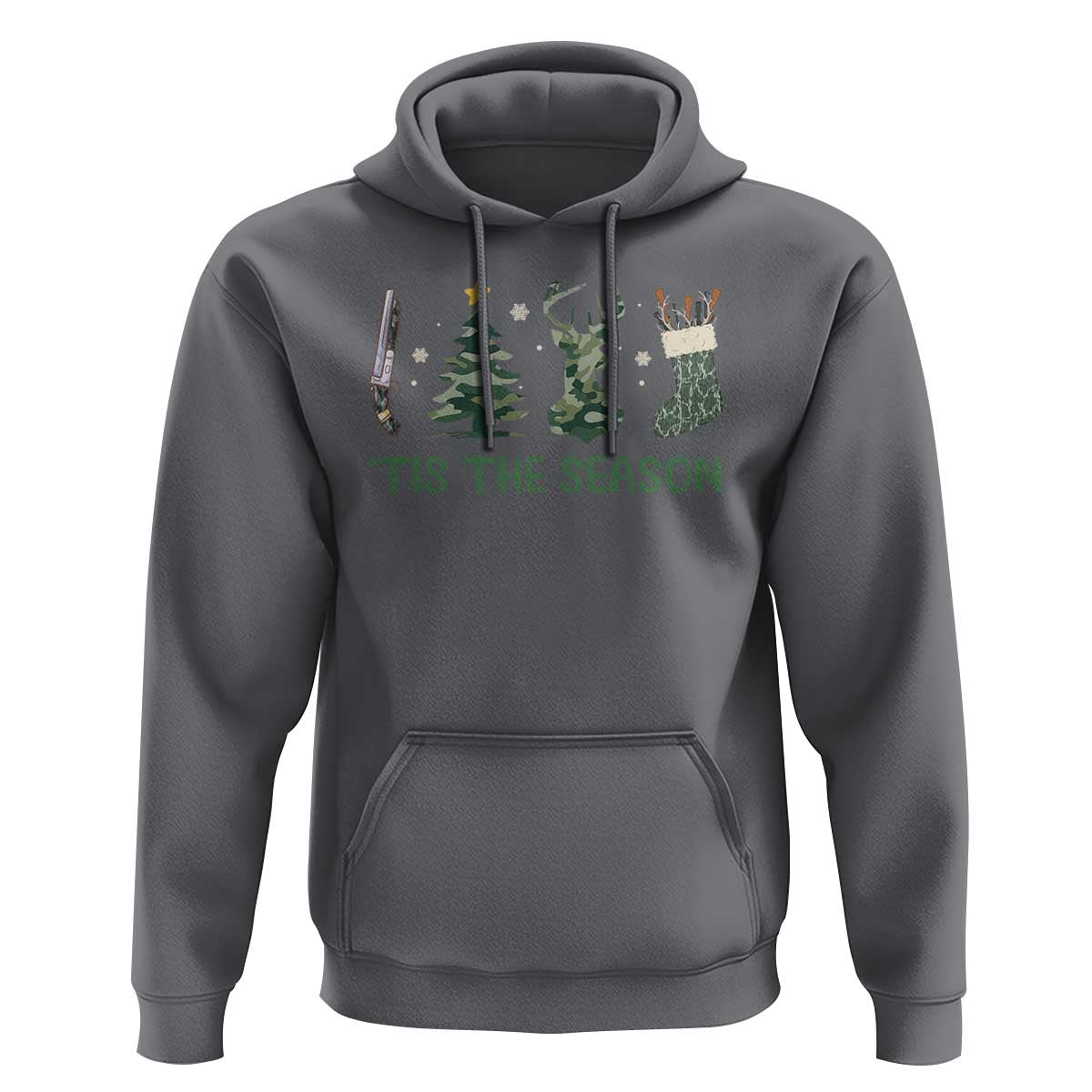 Christmas Hunting Hoodie Tis The Season Hunting Camo Hunter