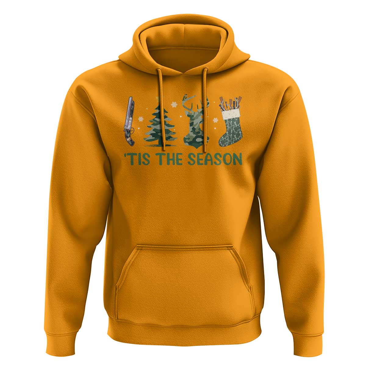 Christmas Hunting Hoodie Tis The Season Hunting Camo Hunter