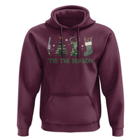 Christmas Hunting Hoodie Tis The Season Hunting Camo Hunter