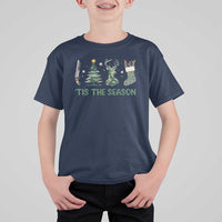 Christmas Hunting T Shirt For Kid Tis The Season Hunting Camo Hunter - Wonder Print Shop