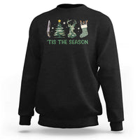 Christmas Hunting Sweatshirt Tis The Season Hunting Camo Hunter - Wonder Print Shop
