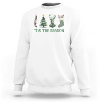 Christmas Hunting Sweatshirt Tis The Season Hunting Camo Hunter - Wonder Print Shop