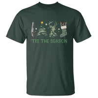Christmas Hunting T Shirt Tis The Season Hunting Camo Hunter - Wonder Print Shop