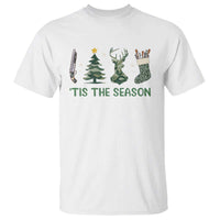 Christmas Hunting T Shirt Tis The Season Hunting Camo Hunter - Wonder Print Shop