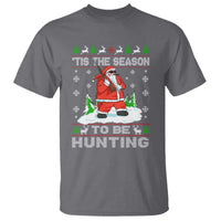 Christmas Hunting T Shirt Tis The Season To Be Hunting Santa Hunter - Wonder Print Shop