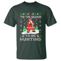 Christmas Hunting T Shirt Tis The Season To Be Hunting Santa Hunter - Wonder Print Shop