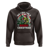 Xmas Fishing Hoodie We Fish You A Merry Christmas Santa Hat