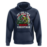 Xmas Fishing Hoodie We Fish You A Merry Christmas Santa Hat