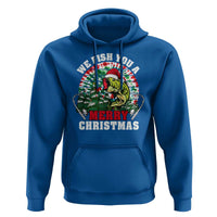 Xmas Fishing Hoodie We Fish You A Merry Christmas Santa Hat