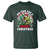 Xmas Fishing T Shirt We Fish You A Merry Christmas Santa Hat - Wonder Print Shop