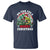 Xmas Fishing T Shirt We Fish You A Merry Christmas Santa Hat - Wonder Print Shop