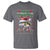 Christmas Fishing T Shirt Merry Fishmas Fisherman Santa Hat Fish - Wonder Print Shop