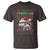 Christmas Fishing T Shirt Merry Fishmas Fisherman Santa Hat Fish - Wonder Print Shop