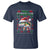 Christmas Fishing T Shirt Merry Fishmas Fisherman Santa Hat Fish - Wonder Print Shop