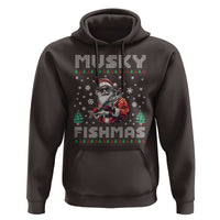 Christmas Muskie Fishing Hoodie Musky Fishmas Fisherman